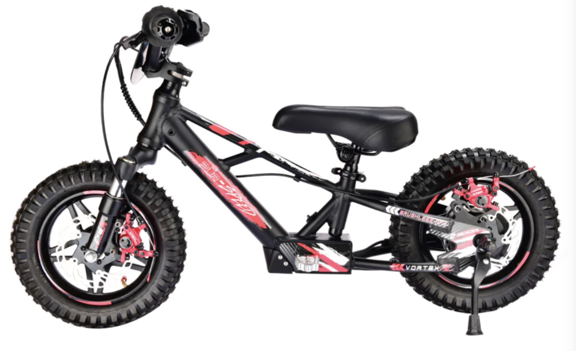 Pῡr-Speed 12" Xtreme Electric Balance Bike For Kids w/ Hydraulic Disc Brakes FREE SHIPPING (Pre-Order)