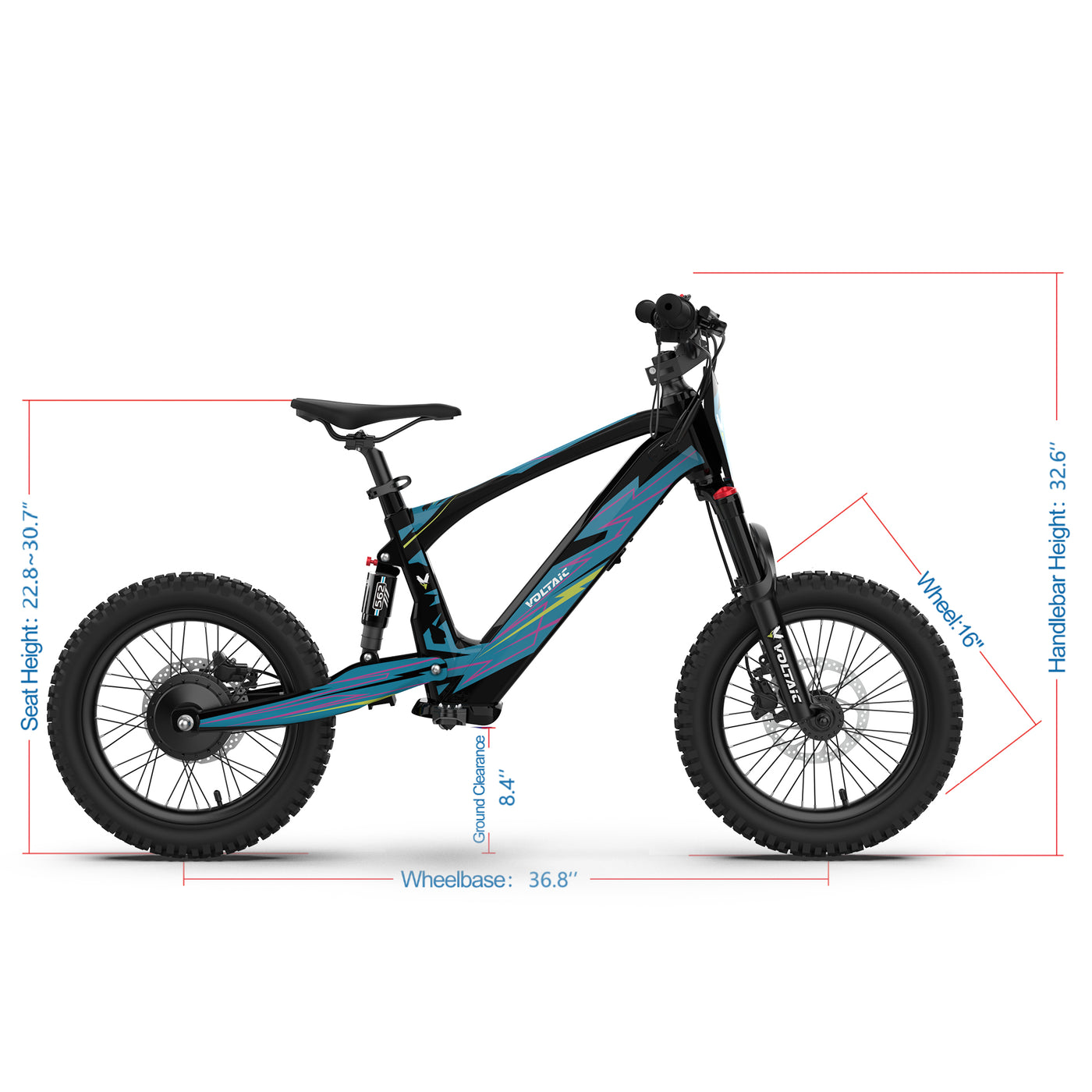 Voltaic Youth Electric Dirt Bike 16'' Flying Fox 36V FREE SHIPPING