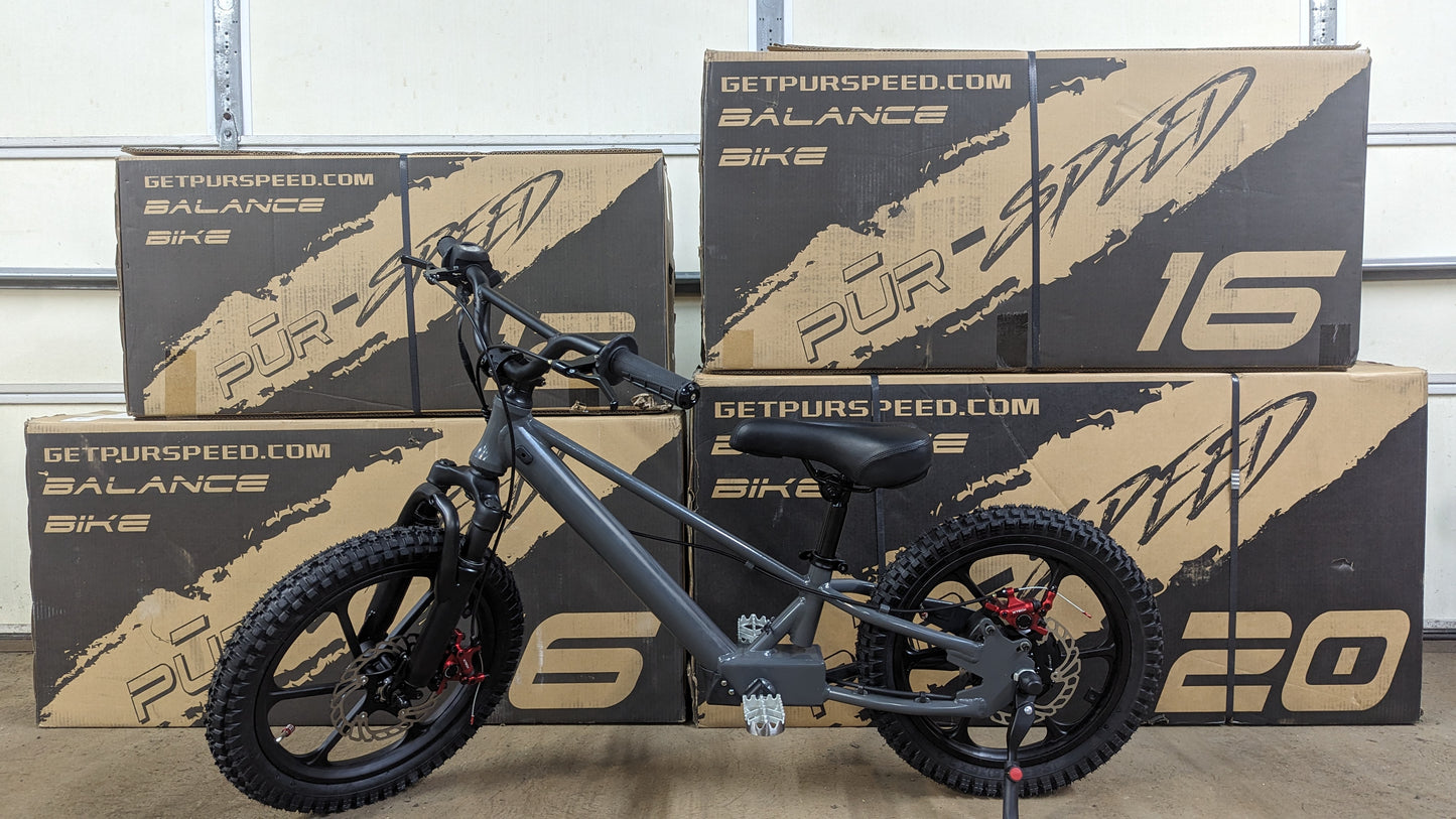 Pῡr-Speed 12" Xtreme Electric Balance Bike For Kids w/ Hydraulic Disc Brakes FREE SHIPPING (Pre-Order)