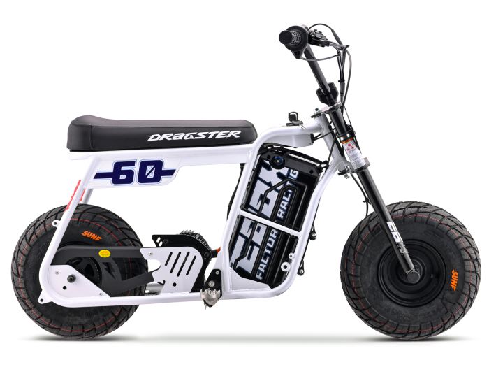DRAGSTER 60 White FREE USA SHIPPING E Mini Bike
