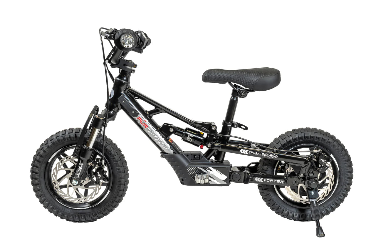 Pῡr-Speed 12" Xtreme ULTRA Electric Balance Bike with FULL SUSPENSION, 36v/250w Motor and 5.0Ah Battery FREE SHIPPING
