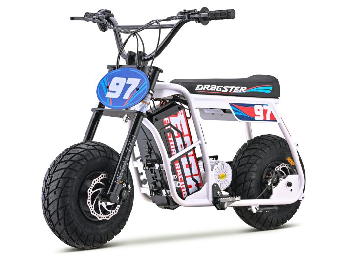 Dragster - White SuperMoto Wheels FREE SHIPPING