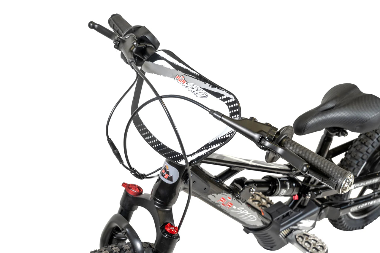 Pῡr-Speed 16" Xtreme ULTRA Electric Balance Bike with FULL SUSPENSION, 52v/350w Motor and 5.0Ah Battery FREE SHIPPING