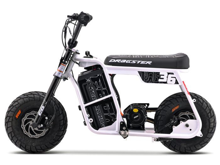 DRAGSTER 60R White FREE USA SHIPPING E Mini Bike
