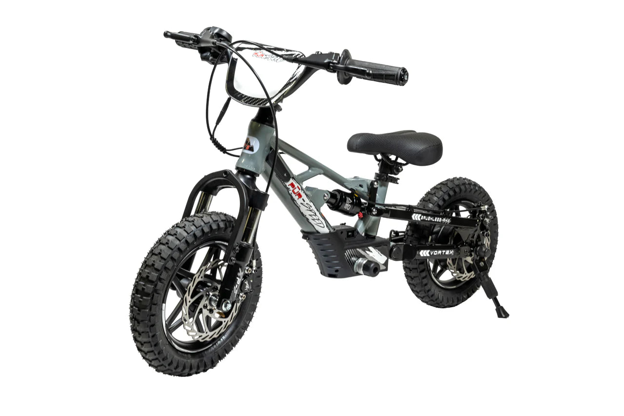 Pῡr-Speed 12" Xtreme ULTRA Electric Balance Bike with FULL SUSPENSION, 36v/250w Motor and 5.0Ah Battery FREE SHIPPING